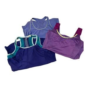 Lot of 3 Purple Athletic Shirts Nike & other Women’s Size Small Workout Tops